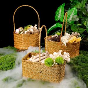 Mountain-style handmade rattan <b>basket</b>, similar to the "Three Steps Out of the Mountain" style. - Product Image 1