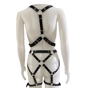 Imbracatura in pelle Sexy da donna Sexy Lingerie Sexy <span class=keywords><strong>BDSM</strong></span> vestito sessuale reggicalze Lingerie biancheria intima gotica erotica imbracatura per il corpo - Product Image 3