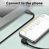 Câble de charge Micro USB 2.0 à angle droit de 1,5 m avec charge rapide 3A et synchronisation des données pour téléphones mobiles Android