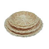 Panier de service en rotin PP tressé, fait main, écologique, sur mesure, pour collations, idéal pour restaurants, cuisines et maisons (vente en gros)