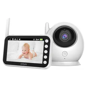 360 Rotation Portable Radio Baby Monitor Camera 4.3 Inch Lcd Wireless Baby Monitor Camera