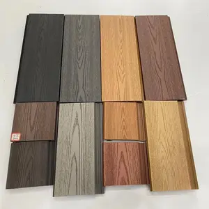 WPC wood grain wall panel China top supplier wood facade waterproof wall cladding S148/21A outdoor decoration