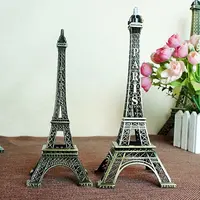 फ्रांस पेरिस पर्यटक स्मारिका धातु एफिल टॉवर मॉडल