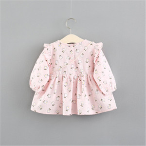 Robes décontractées en coton pour filles, idéales pour la danse, le sport, les occasions spéciales et semi-formelles, avec motifs floraux pour photos de bébés - Product Image 4