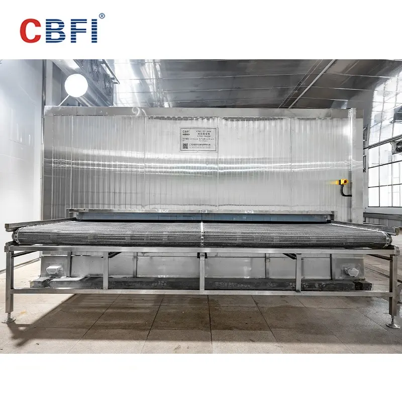 Industrial High Quality Frozen Fish Fillets Iqf Tunnel Freezer