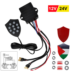 ตัวควบคุมเสียงเพลง 10 เสียง 12V 24V สำหรับลำโพงแตรลม ชุดอัพเกรดวัสดุ ABS - Product Image 3