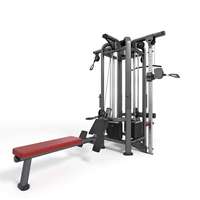 Équipement de musculation 4 en 1, jungle gym, sélection de charge par broche, poulie réglable, multi-jungle, machine 4P