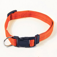 Collier de protection personnalisé de luxe anti-morsure pour chien, couleur unie, fermeture auto-agrippante, taille S, vente en gros pour chiens