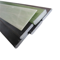 Barre plate en fibre de verre FRP extrudée sur mesure OEM 3x15mm, résistante aux UV, flexible, pour support de plantes agricoles en serre
