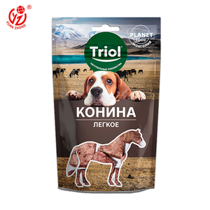 Kantong Plastik Yuanzhong Custom Stand Up Pouch Anti Lembab dengan Ziplock Mylar untuk Kemasan Makanan Hewan Peliharaan Anjing/Kucing dan Mie - Product Image 4