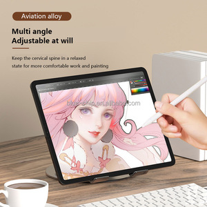 <strong>Aluminium</strong> Alloy Portable <strong>Desk</strong> 360 Rotatable &amp; Height Adjustable Metal <strong>Stand</strong> for Tablets &amp; <strong>Laptops</strong> Supports Mobile Devices