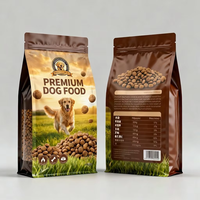 Sacs d'emballage alimentaire pour animaux de compagnie recyclables à impression personnalisée, vente en gros pour aliments pour chiens, chats, oiseaux, perroquets, porcs, vaches, moutons, chevaux