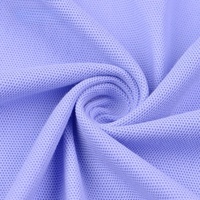 215gsm yeux d'oiseau maille tricot 100% coton piqué jersey tissu piqué pour hommes polo t-shirts