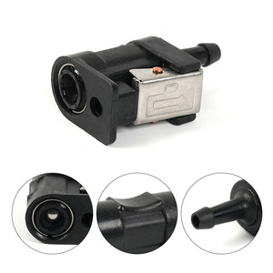 Connecteur de tuyau d'huile pour moteur hors-bord, adaptateur femelle d'entrée et de sortie de 6mm, pour réparation et remplacement du moteur de bateau, matériau ABS - Product Image 2