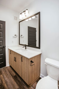 Meuble-lavabo mural moderne CANA en blanc brillant avec double vasque et plateau en marbre, idéal pour la vente en gros - Product Image 3