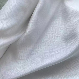 Tessuto in Seta Jacquard con Motivo <span class=keywords><strong>Meander</strong></span> Cinese, 100% Seta di Gelso, 19mm, Design Leno Fine per Abiti da Donna - Product Image 2