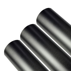 カーボンファイバーホローラウンドチューブ30mm 50mm 80mm 90mm -120mmカスタム卸売大径3kツウ編組カーボンファイバーチューブ - Product Image 2