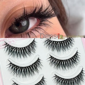 <span class=keywords><strong>Cils</strong></span> faux en éventail naturels épais et denses, ruban adhésif en coton noir <span class=keywords><strong>de</strong></span> haute qualité pour extensions <span class=keywords><strong>de</strong></span> <span class=keywords><strong>cils</strong></span> individuelles - Product Image 6