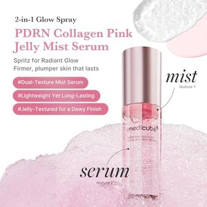 medicube Jelly Mist Serum Duo Rosa PDRN Colágeno y Ácido Kójico Cúrcuma Oro Jelly Mist Mix & Match Hidratación Calmante Luminosidad - Product Image 2