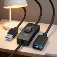 Kabel saklar daya Hidup/mati, Data USB 3.0 pengisian daya Cepat ditingkatkan dan daya untuk printer, Strip LED pemindai