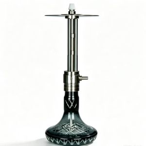 Juego de Pipa de Hookah Cuadrada de Acero Inoxidable con Manguera Suave en Caja de Regalo - Exportación de Narguile Árabe y Ruso - Product Image 1