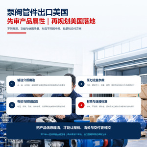 Bombas Industriales, Válvulas, Accesorios para Tuberías, Exportación a Estados Unidos, DDP, DDU, LDP, FOB, Transporte Marítimo, Despacho de Aduanas, Recogida de Contenedores, Entrega - Product Image 3