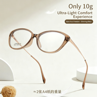 Montures de lunettes TR M8241 en titane électroplaqué sous vide, anti-déformation, haut de gamme, ludiques, uniques, tendance, pour célébrités en ligne