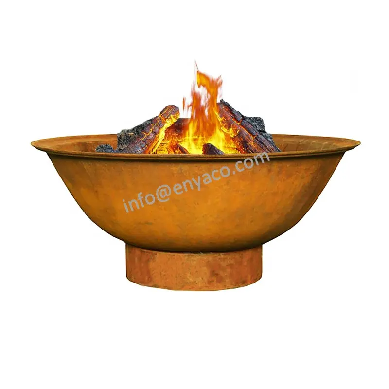 30 Inch DOME Outdoor Taman Berkemah Logam Lubang Api Besi Cor Di Luar Teras Dalam Log Kayu Bulat Api Unggun Fireplace Grille Mangkuk