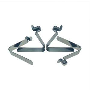 ステンレス鋼スプリングボタンクリッププッシュボタンクリップ、カヤックパドルキャンプテントポール用チューブロッキングピンクリップ - Product Image 2