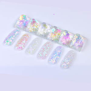 Lentejuelas Brillantes Iridiscentes <span class=keywords><strong>OGF</strong></span> Mermaid Glitters para Manicura, Manualidades con Resina, Vasos, Decoración Navideña, Lentejuelas de Ópalo - Product Image 5