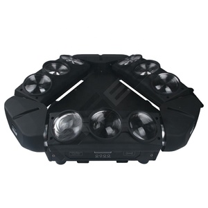 <span class=keywords><strong>9</strong></span> đầu x <span class=keywords><strong>12W</strong></span> 4in1 RGB tam giác Spider chùm dẫn di chuyển đầu ánh sáng DMX512 cho DJ bên thanh giai đoạn trang trí đám cưới - Product Image 1