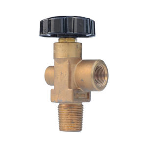 Vanne de bouteille d'argon QF-40A, filetage PZ27.8, vanne de bouteille d'oxygène/d'azote en métal fileté, vanne de tête de bouteille 20MPa - Product Image 1