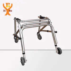 Marcheur à roulettes pliable en alliage <span class=keywords><strong>d</strong></span>'aluminium pour enfants Rollator directionnel à double roue pour une mobilité facile - Product Image 2