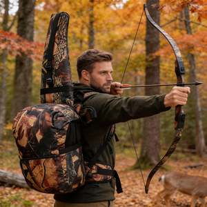 Sac à dos de tir à l'arc camouflage, sac de rangement portable pour flèches, pour la <span class=keywords><strong>chasse</strong></span>, le tir, l'organisation de l'équipement de tir à l'arc en plein air - Product Image 1