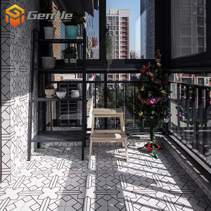 Phong Cách Đơn Giản Nội Thất 20*20CM Đen Mix Trắng Mô Hình Tường Gạch Gốm Tầng Gạch Nghệ Thuật Cho Trang Trí Phòng Tắm - Product Image 4