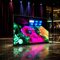 Layar LED Tetap Luar Ruangan P2.976 IP65 Tahan Air 500x1000 Kabinet Kecerahan Tinggi Dinding Video LED untuk Periklanan