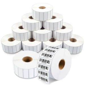 Étiquettes d'identification thermiques autocollantes pour bords d'étagères et dossiers, compatibles avec les imprimantes d'étiquettes de bureau - Product Image 1