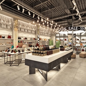 Meuble de présentation pour magasin de chaussures, vitrine sur mesure pour sacs de luxe pour femmes, présentoir de magasin, armoire de décoration et de rénovation pour magasin - Product Image 3