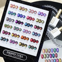 ZRKGEL Nail Suppliers DANNY COLL – Kit de vernis gel multi-chrome effet œil de chat 24 couleurs, paillettes hivernales foncées, sans TPO ni HEMA, vente en gros usine