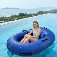 Kayak gonflable léger Hailebao en PVC, bateau escargot gonflable pour la pêche en lac, les loisirs aquatiques, le camping sauvage