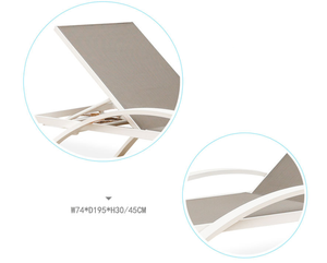 Lit de plage Mobilier d'extérieur moderne <span class=keywords><strong>Piscine</strong></span> Utilisation de la plage Forme <span class=keywords><strong>Pas</strong></span> <span class=keywords><strong>cher</strong></span> Soleil Sommeil Lit Chaise longue - Product Image 5