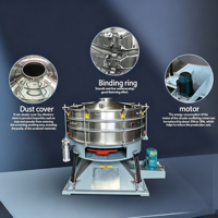 Tamis oscillant circulaire anti-explosion QINNY avec moteur pour le traitement des aliments, le tamisage de résines chimiques, en acier inoxydable, haute efficacité