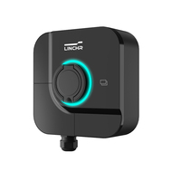 Estación de Carga EVSE de 7kW/11kW/22kW con Enchufe Tipo 2, Modo 3, con Equilibrio de Carga, Montaje en Pared, Compatible con Paneles Solares Fotovoltaicos