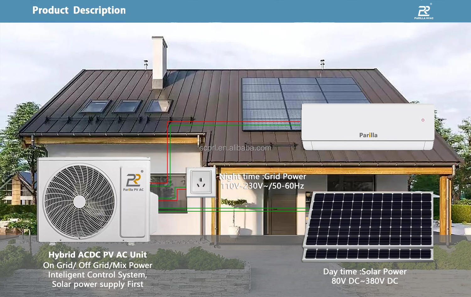 solar hybrid air conditioner