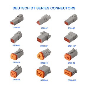 Conector de Cable Automotriz Deutsch, Macho y Hembra, Impermeable, Carcasa de Conector, Enchufe, Serie <span class=keywords><strong>DT</strong></span> DTM DTP DTHD, Contacto de Cobre, PC - Product Image 3