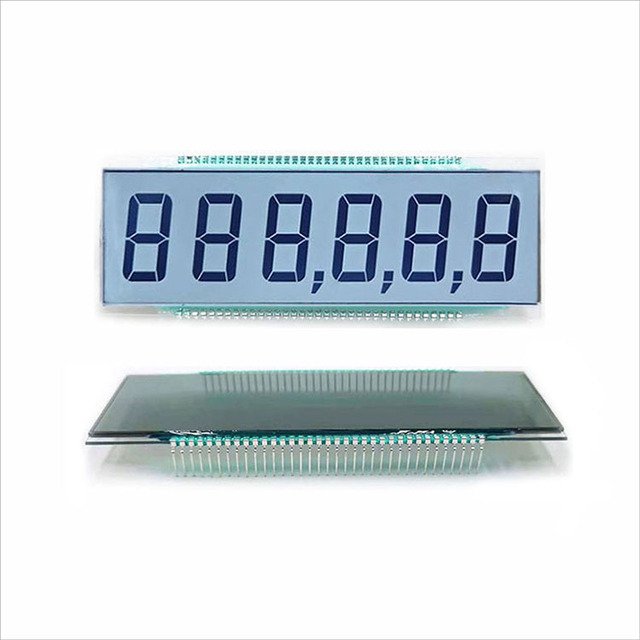 Custom 6-Digit 7 Segment TN LCD Display Module 70-Pin for Fuel Dispenser