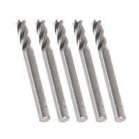 Fraise à queue haute performance 3 mm HSS 4F avec revêtement noir pour le travail des métaux