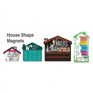 Soft Dry Erase Fridge Magnet Promotional Magnetic Calendar in Customized Magnetic House Shape for Real Estate Gift Advertising