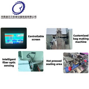 Máquina de envasado y llenado de almohadas horizontales, máquina de envasado de nitrógeno adecuada para rebanar tostadas, <span class=keywords><strong>Pi</strong></span> <span class=keywords><strong>Ta</strong></span>, croissant, hamburguesa - Product Image 4