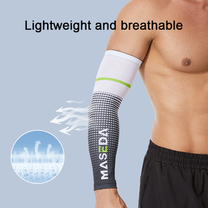 UPF 50 copri braccio di raffreddamento traspirante maniche protezione solare basket <span class=keywords><strong>pallavolo</strong></span> sport calcio protezione <span class=keywords><strong>gomitiere</strong></span> - Product Image 2